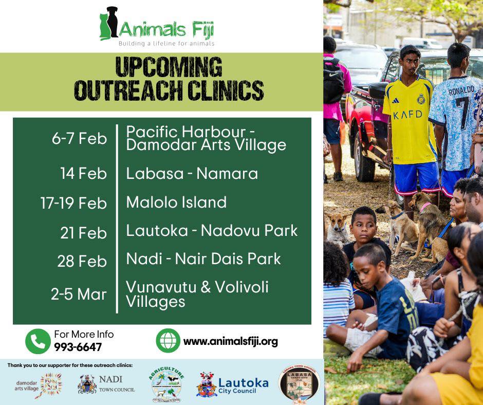 Animals Fiji February 2026 Outreach Clinics 